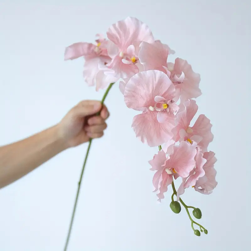 Wedding Arch Flower - ดอกกล้วยไม้ประดิษฐ์แบบกิ่งยาว สำหรับตกแต่งบ้าน ผนัง งานแต่งงาน คริสต์มาส พวงหรีด