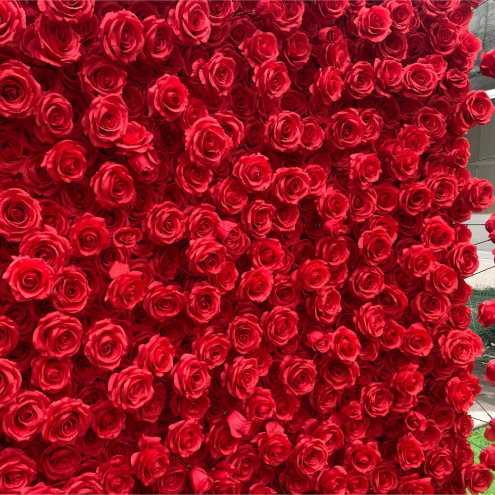 ผ้าดอกไม้ประดิษฐ์ 5 มิติ รูปดอ - Wedding Backdrop Curtain บทวิจารณ์และราคา
