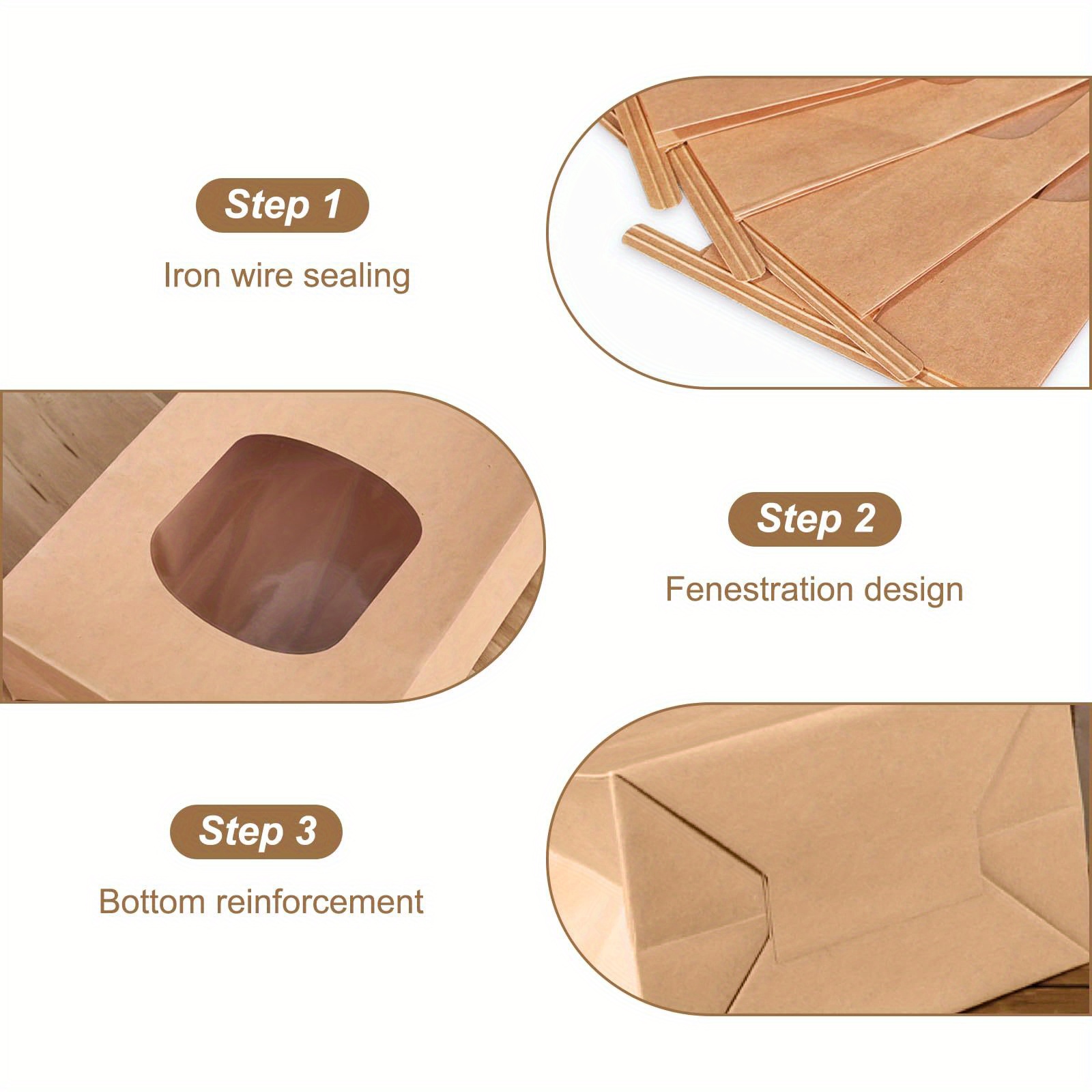 ถุงกระดาษสีน้ำตาล 30 ใบพร้อมหน - Wedding Supply Company บทวิจารณ์และราคา