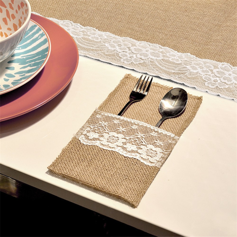 กระเป๋าใส่ช้อนส้อมผ้าลูกฟูกแบบ - Wedding Supply Rentals บทวิจารณ์และราคา