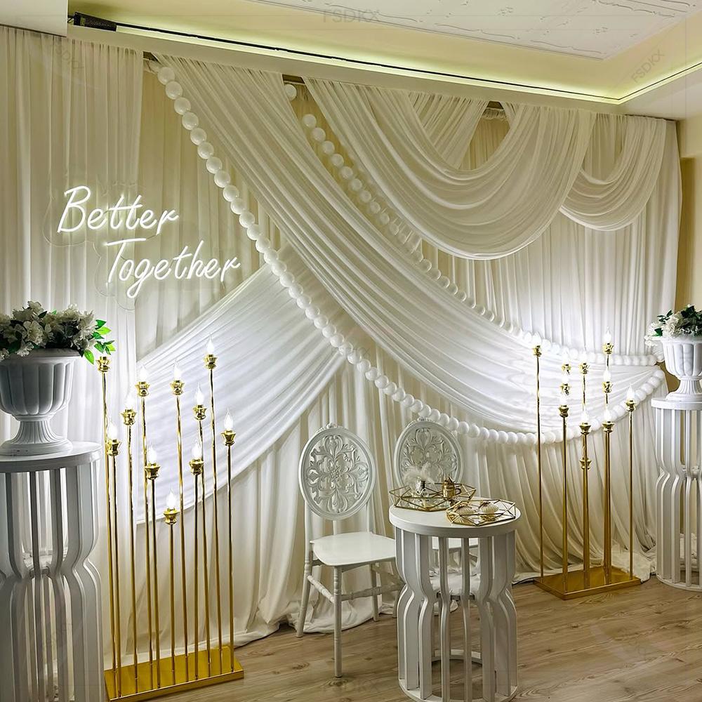 ผ้าม่านฉากหลังงานแต่งงาน ผ้าไห - Wedding Backdrop Curtain บทวิจารณ์และราคา