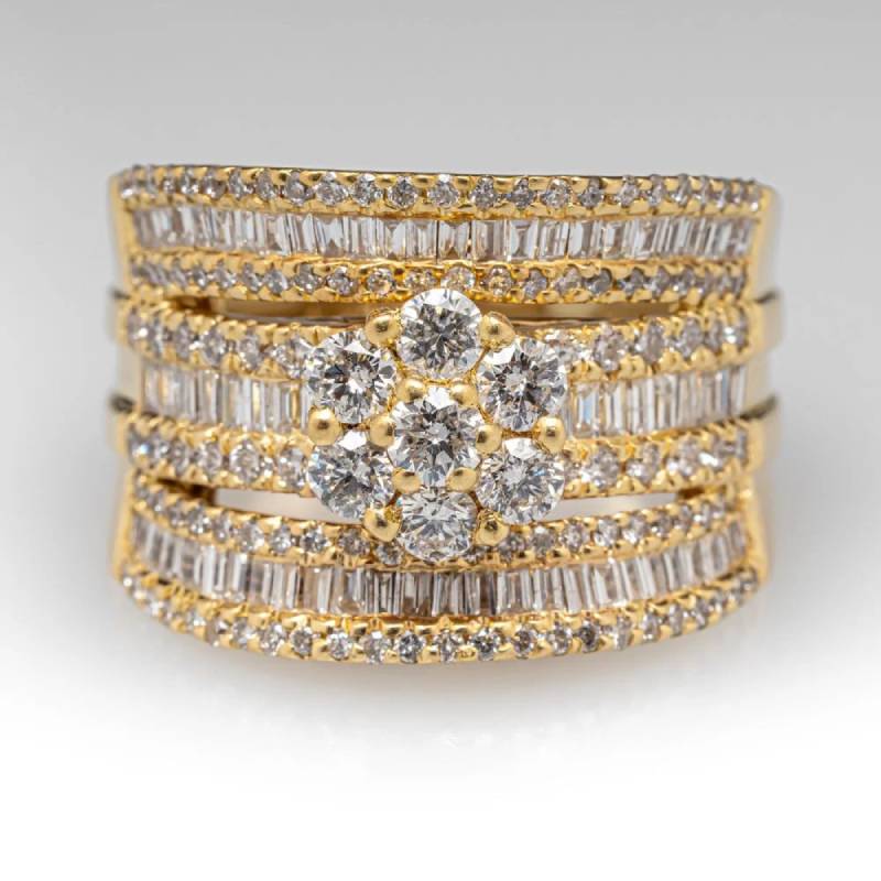 ฮุยตัน แหวนผู้หญิงสวยหรู สีทอง - Wedding Zone บทวิจารณ์และราคา