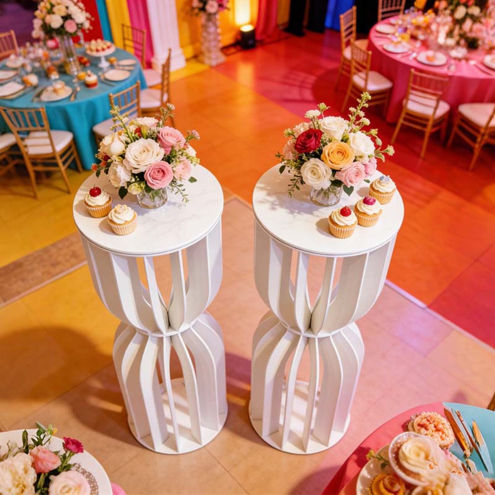 ขาตั้งดอกไม้ทรงโรมัน PVC รูปทร - Wedding Supply Rentals บทวิจารณ์และราคา