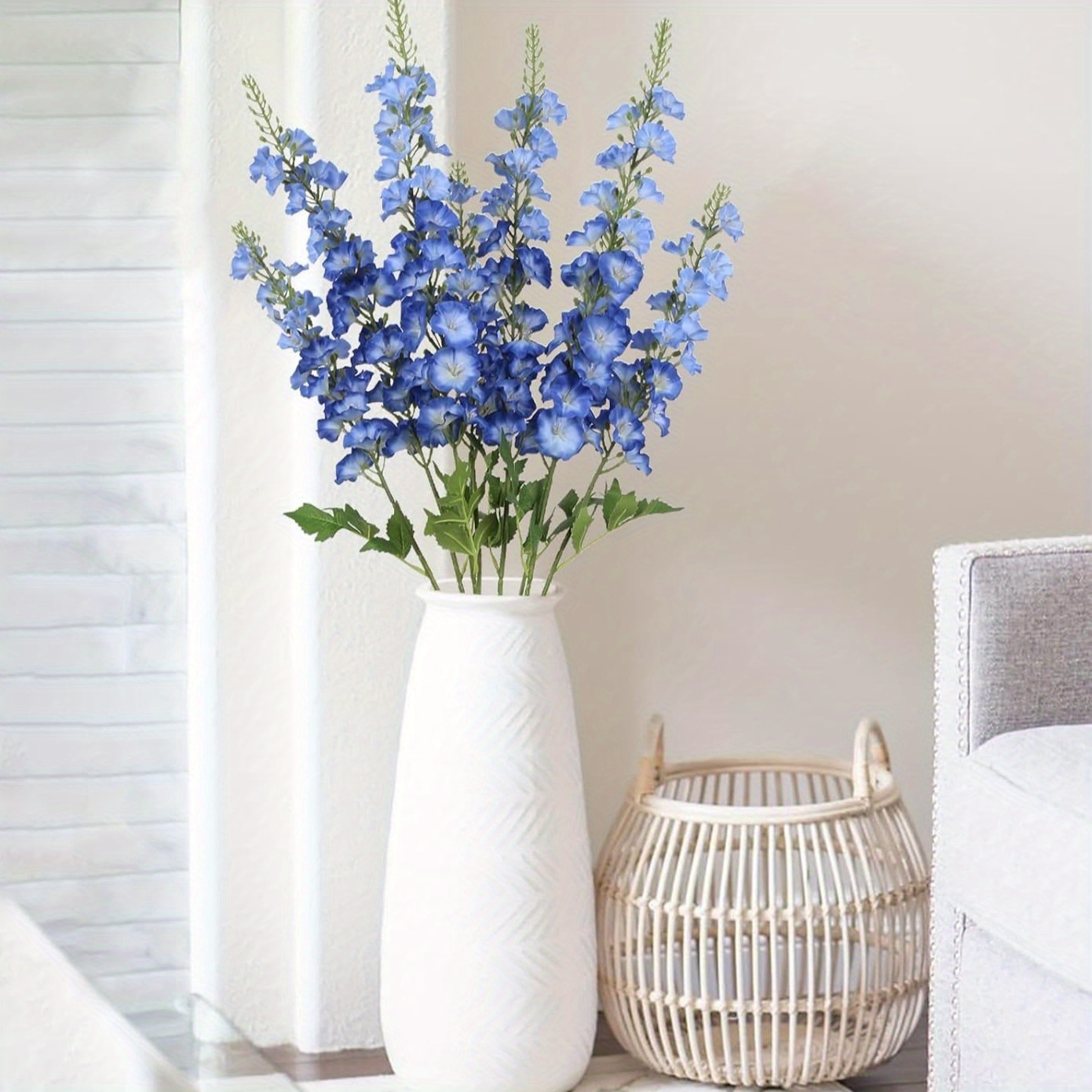 ดอกเดลฟีเนียมประดิษฐ์ 6 ช่อ ขน - Centerpiece Vase Tall บทวิจารณ์และราคา