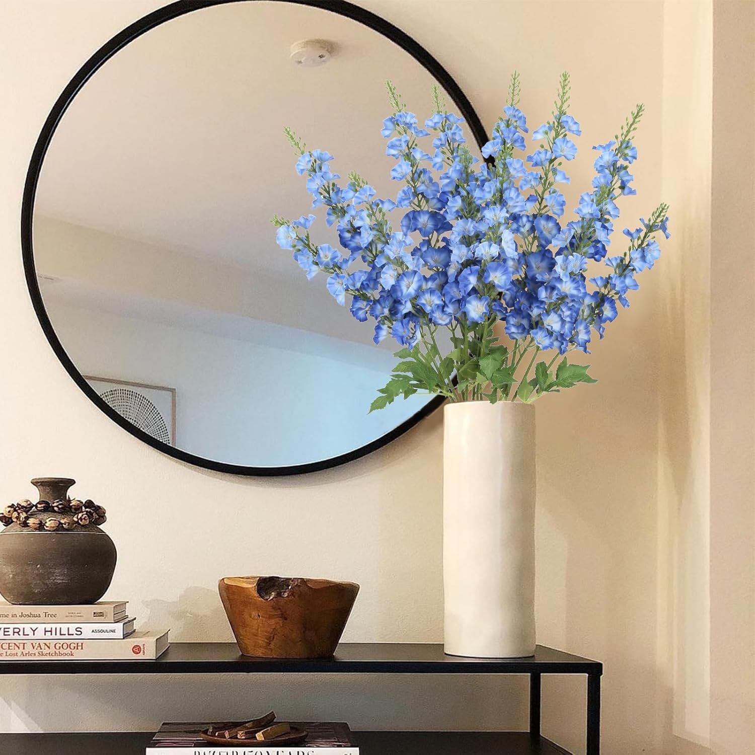 ดอกเดลฟีเนียมประดิษฐ์ 6 ช่อ ขน - Centerpiece Vase Tall บทวิจารณ์และราคา