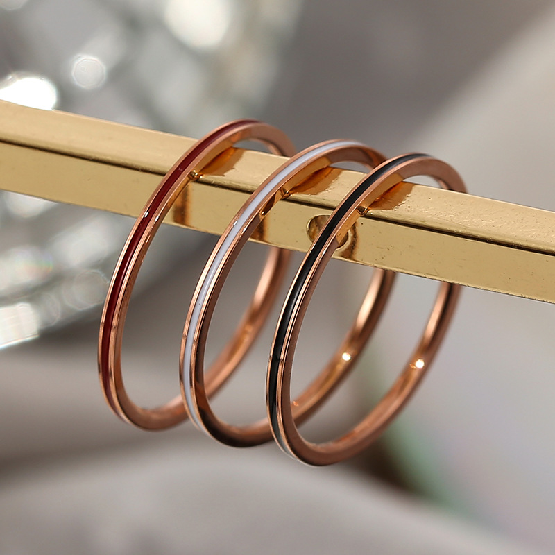 ไทเทเนียมเหล็ก Rose Gold สี 1  - Wedding Zone บทวิจารณ์และราคา