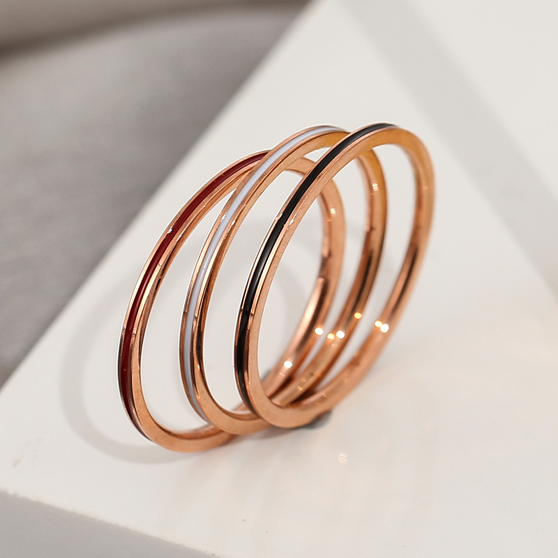 ไทเทเนียมเหล็ก Rose Gold สี 1  - Wedding Zone บทวิจารณ์และราคา