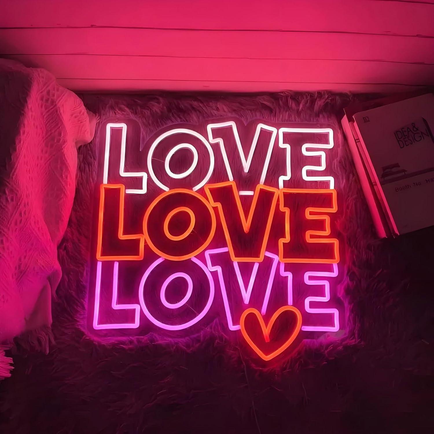 ป้ายไฟนีออนรูปหัวใจ ไฟ LED ปรั - Wedding Led บทวิจารณ์และราคา