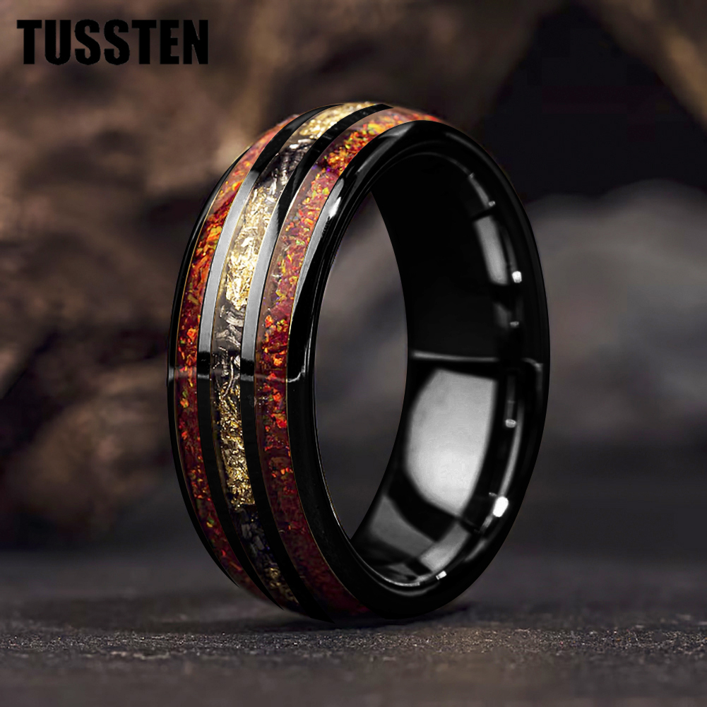 TUSSTEN 6/8 มม.แหวนทังสเตนสำหร - Wedding Zone บทวิจารณ์และราคา