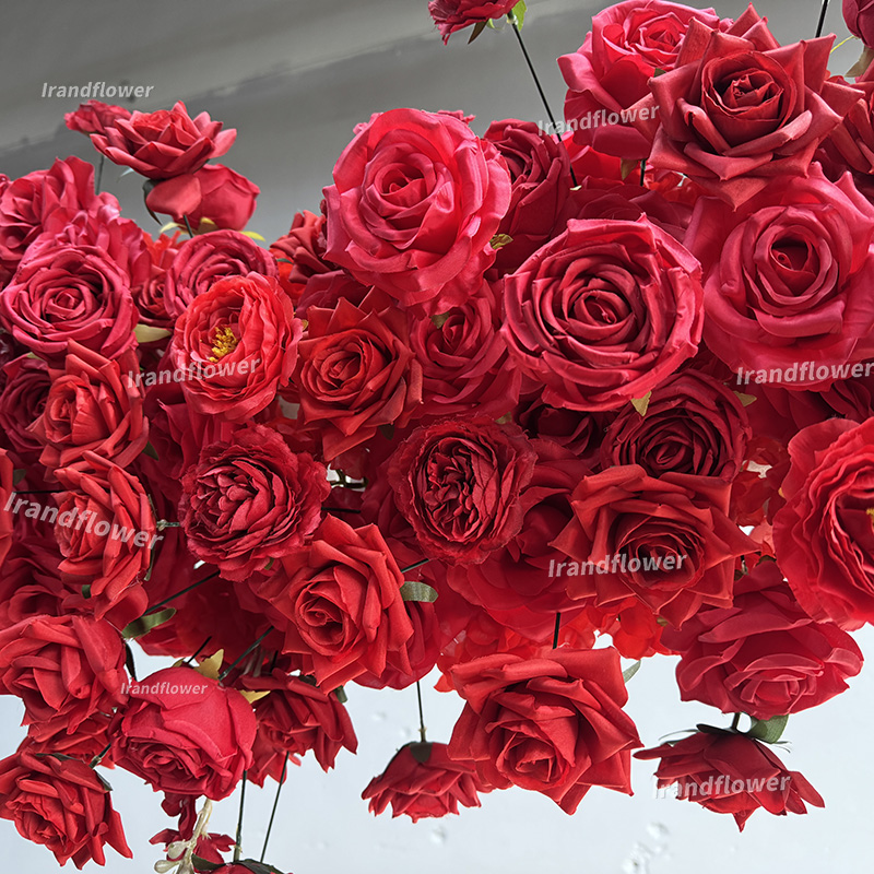 ดอกไม้ประดิษฐ์รูปโค้งหัวใจสีแด - Wedding Arch Flower บทวิจารณ์และราคา