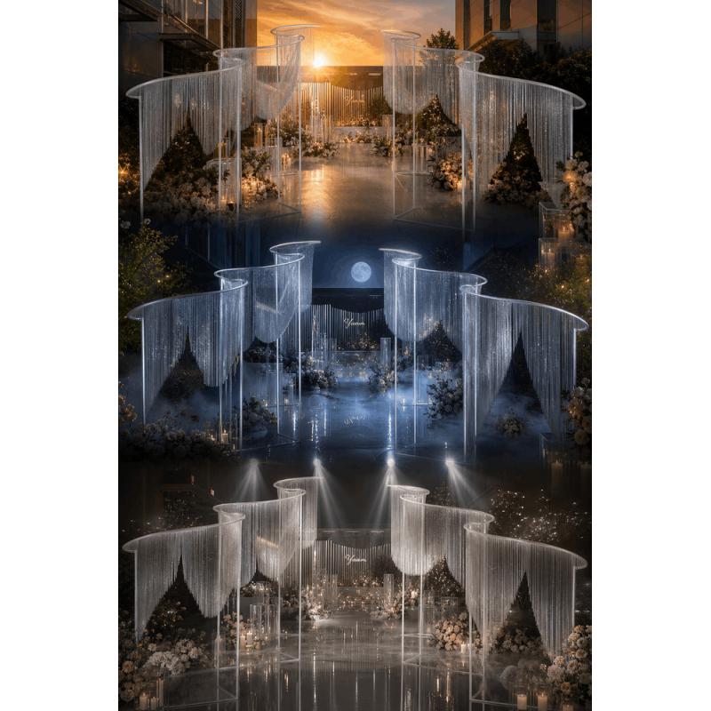 ซุ้มเหล็กทรง S ขนาด 240-300 ซม - Wedding Backdrop Curtain บทวิจารณ์และราคา