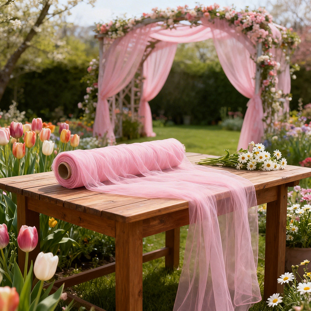 ผ้าม่านโปร่งแสงแบบยาวพิเศษ ผ้า - Wedding Backdrop Curtain บทวิจารณ์และราคา