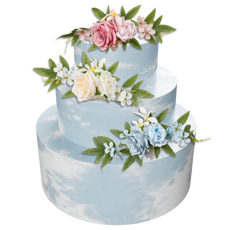 Yannew Pre-made สีชมพูสีขาวเค้ - Wedding Supply Rentals บทวิจารณ์และราคา